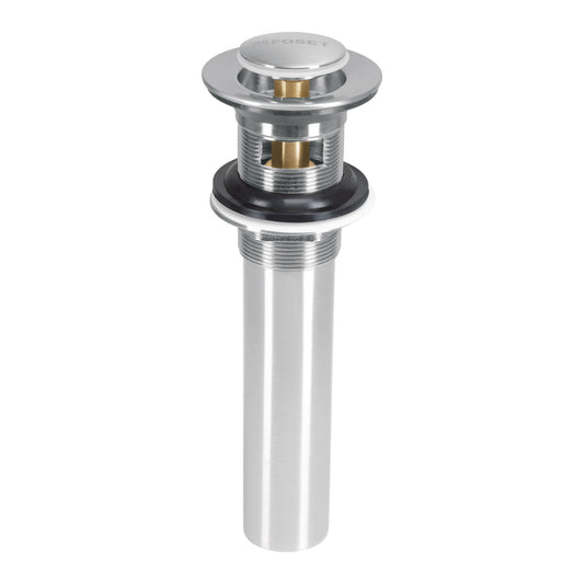 Contra p/lavabo con rebosadero, sistema push, satín, 1-1/4' Caja con 2, 45283