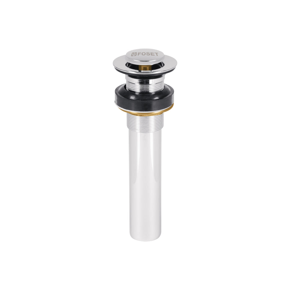 Contra p/lavabo sin rebosadero, sistema push, cromo, 1-1/4' Caja con 2, 47037