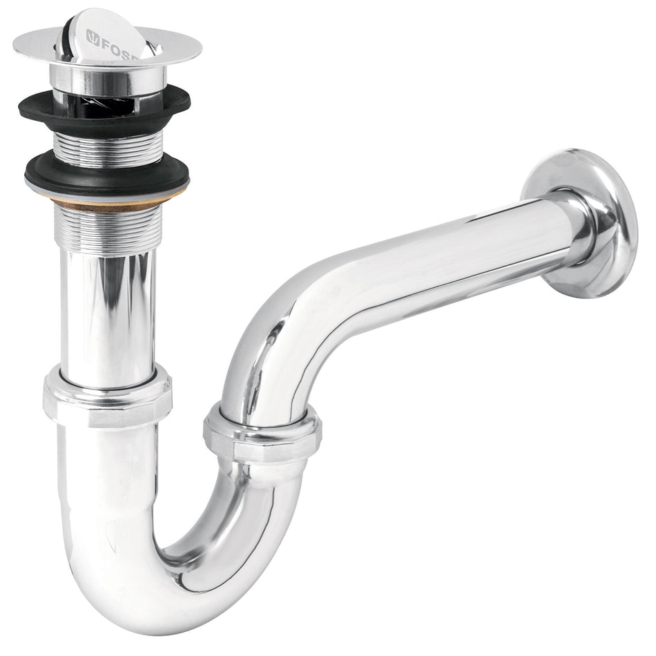 Céspol 1-1/4', contra tipo moneda, latón cromo, para lavabo Caja con 2, 49337
