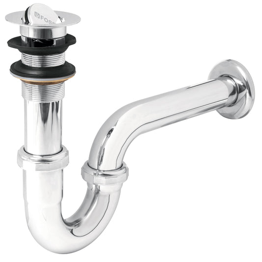 Céspol 1-1/4', contra tipo moneda, latón cromo, para lavabo Caja con 2, 49337