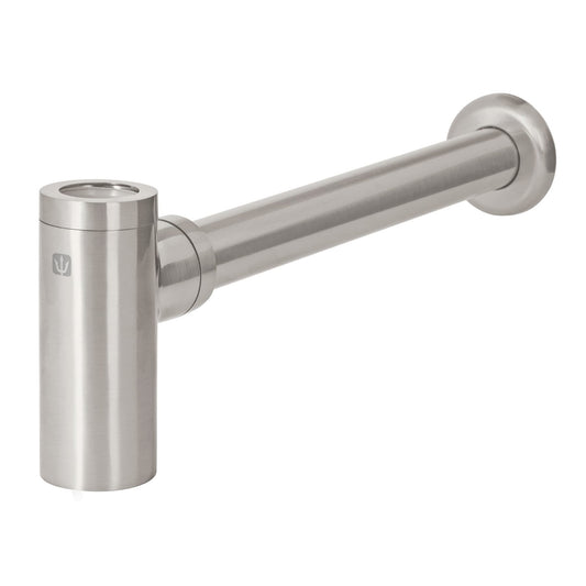 Céspol de bote minimalista 1 1/4', satín, para lavabo, Foset, 45284