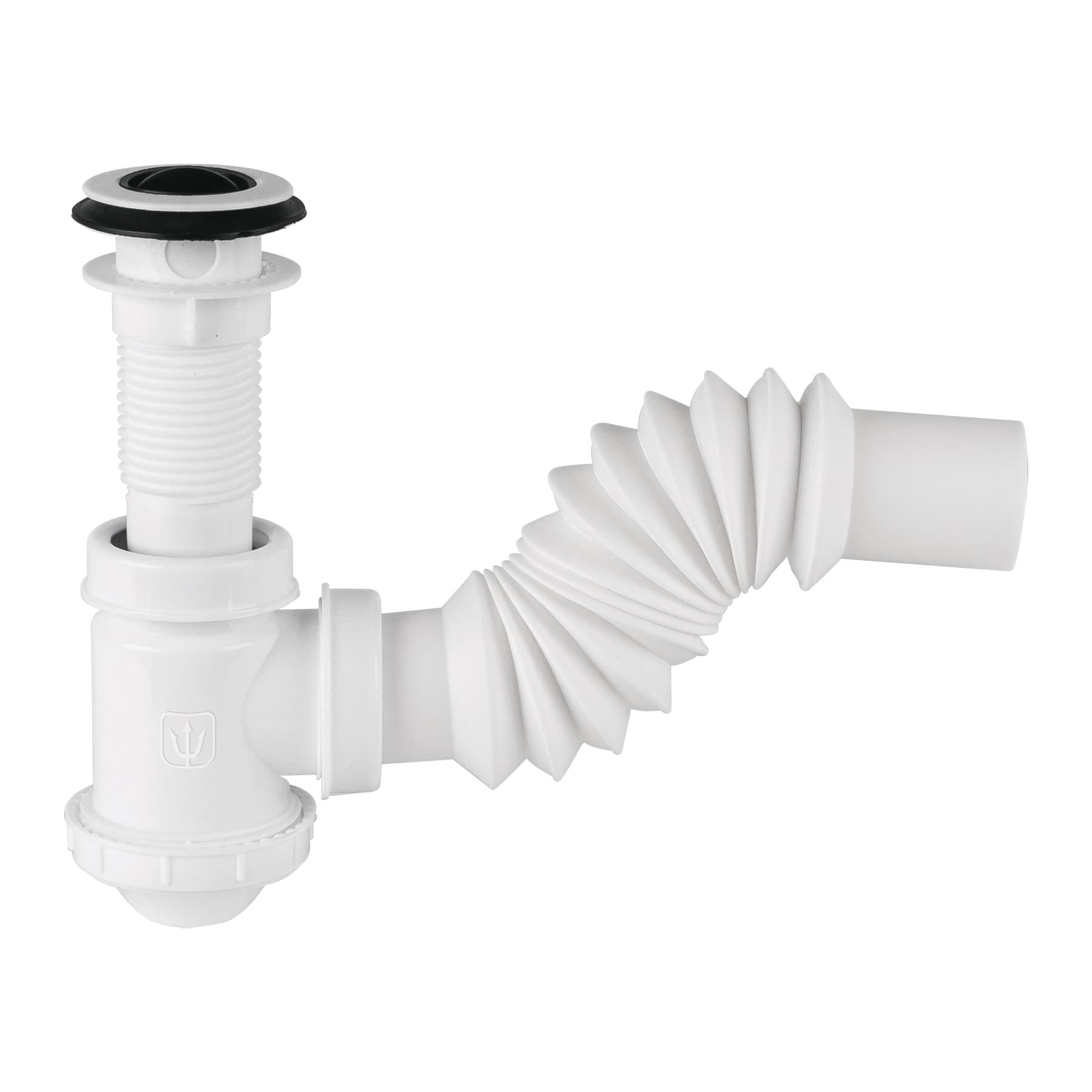 Céspol de bote 1-1/4', contra, polipropileno, para lavabo Caja con 4, 49366