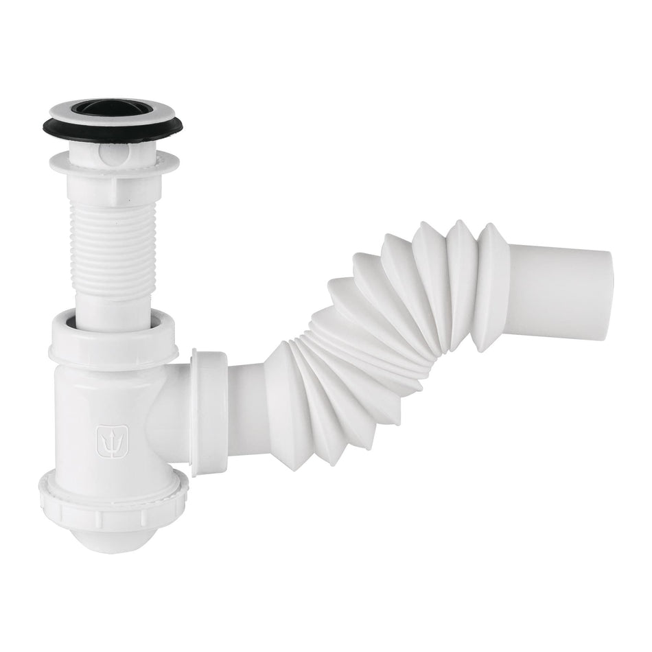Céspol de bote 1-1/4', contra, polipropileno, para lavabo Caja con 4, 49366