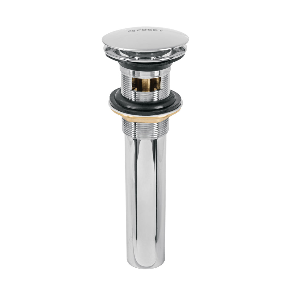 Contra p/lavabo, 1-1/4', con rebosadero, hongo, latón, cromo Caja con 2, 45701