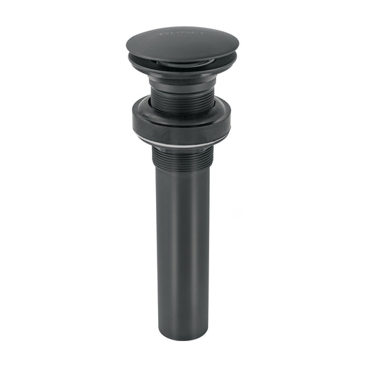 Contra p/lavabo, 1-1/4', sin rebosadero, hongo, latón, negro Caja con 2, 45700
