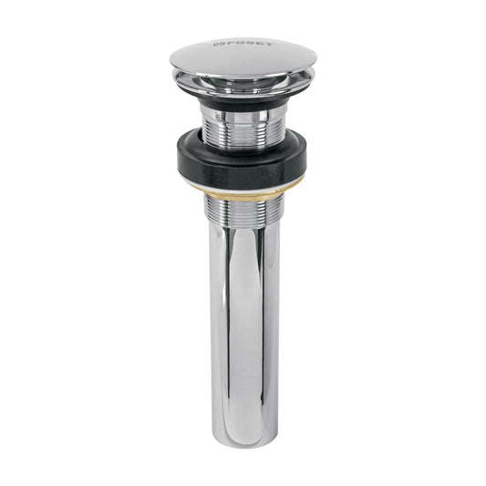 Contra p/lavabo, 1-1/4', sin rebosadero, hongo, latón, cromo Caja con 2, 45698