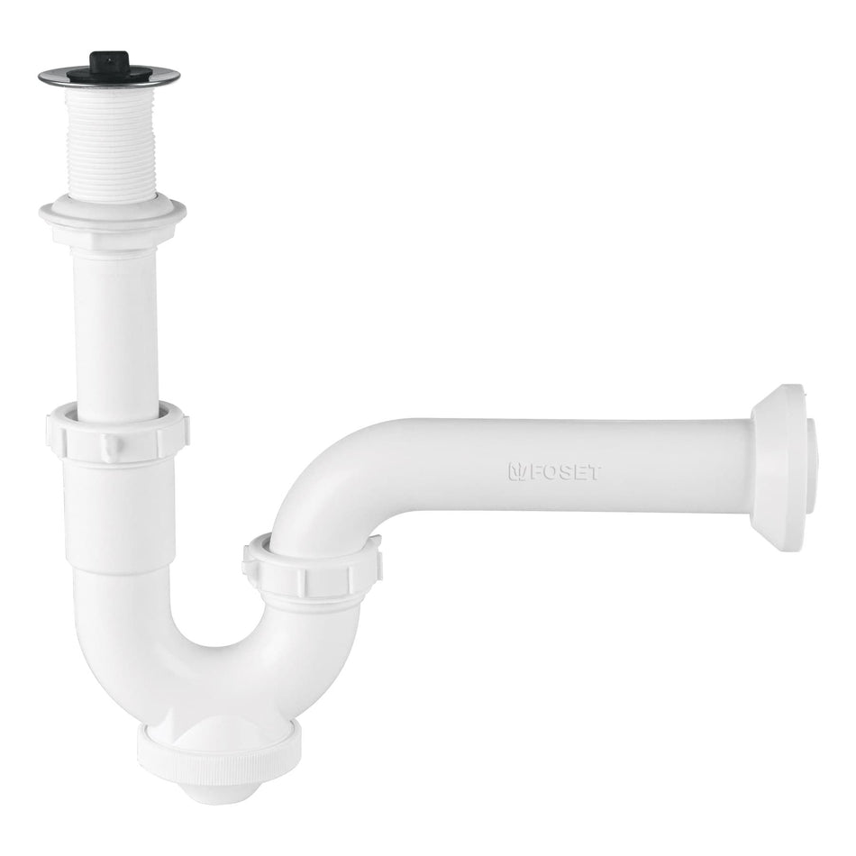 Céspol rígido 1-1/4', con contra, polipropileno, para lavabo Caja con 4, 49508
