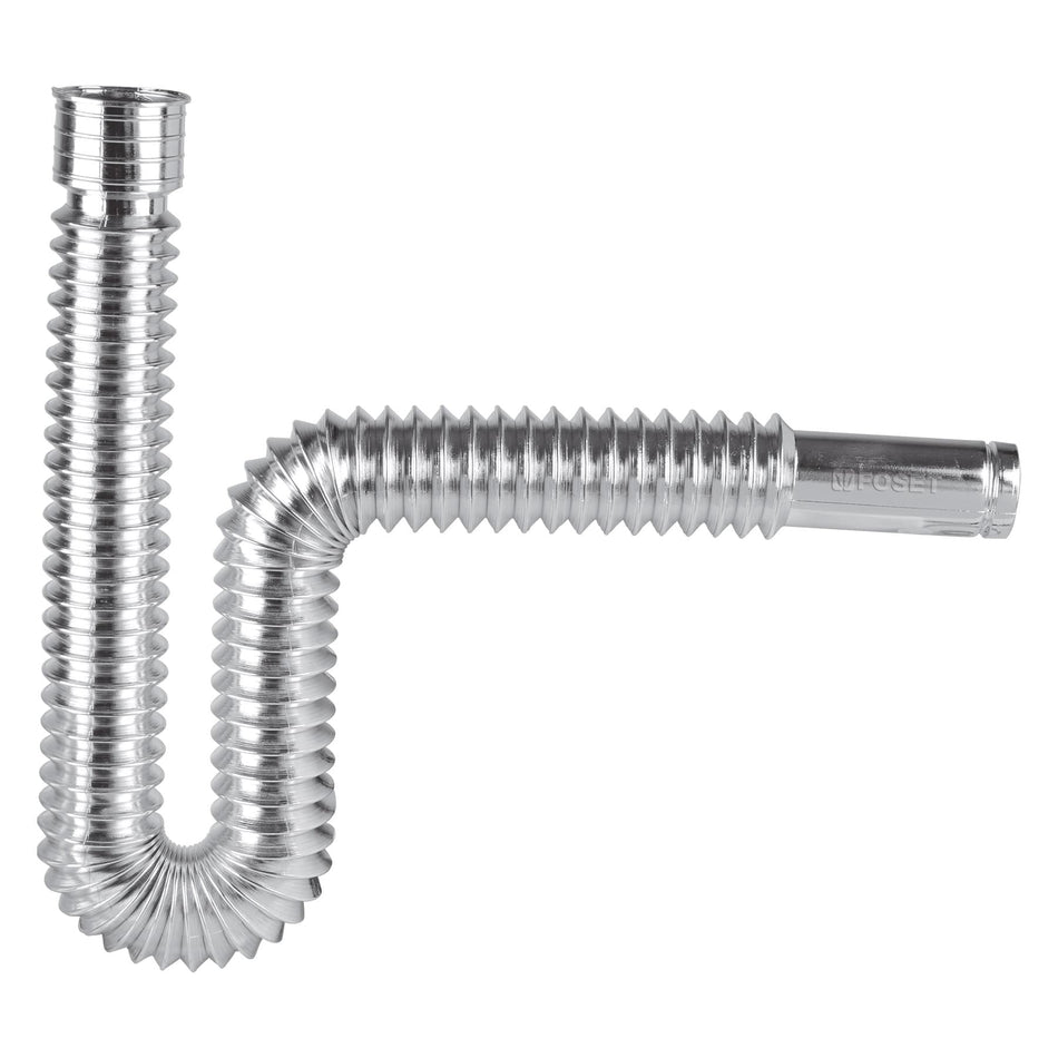 Céspol flexible, polietileno cromo, para lavabo y fregadero Caja con 4, 49507