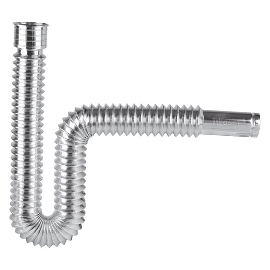 Céspol flexible, polietileno cromo, para lavabo y fregadero Caja con 4, 49507