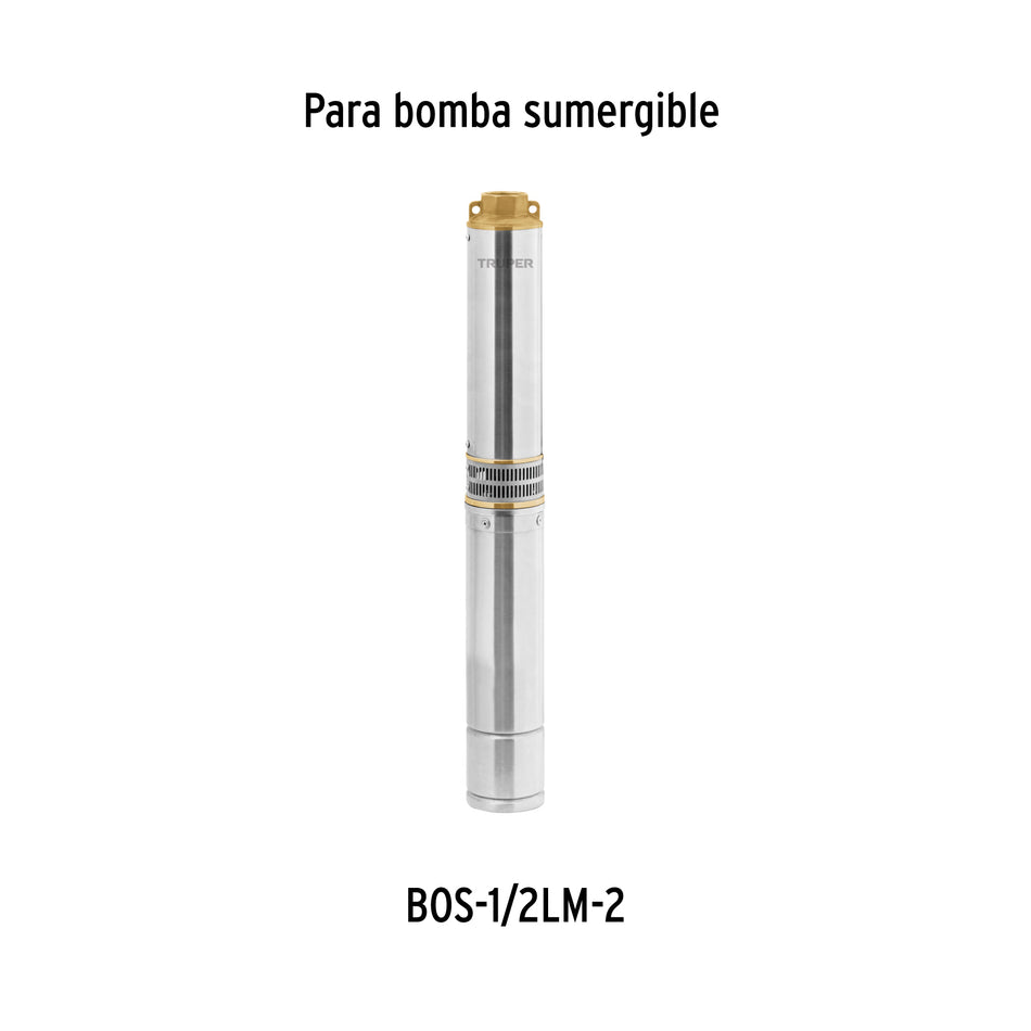 Caja de control p/bomba pozo profundo 1 HP, 220V, Truper, 103557