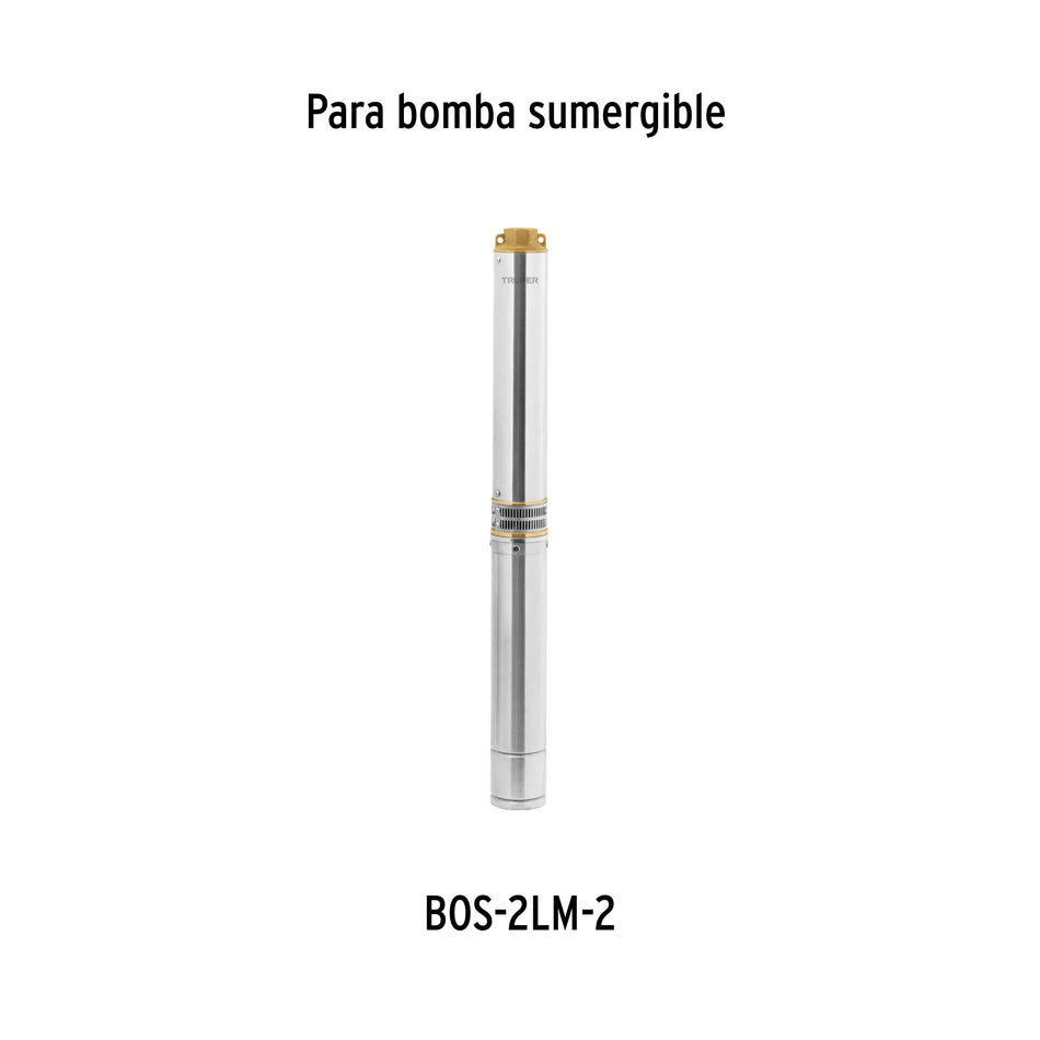 Caja de control p/bomba pozo profundo 2 HP, 220V, Truper, 103559