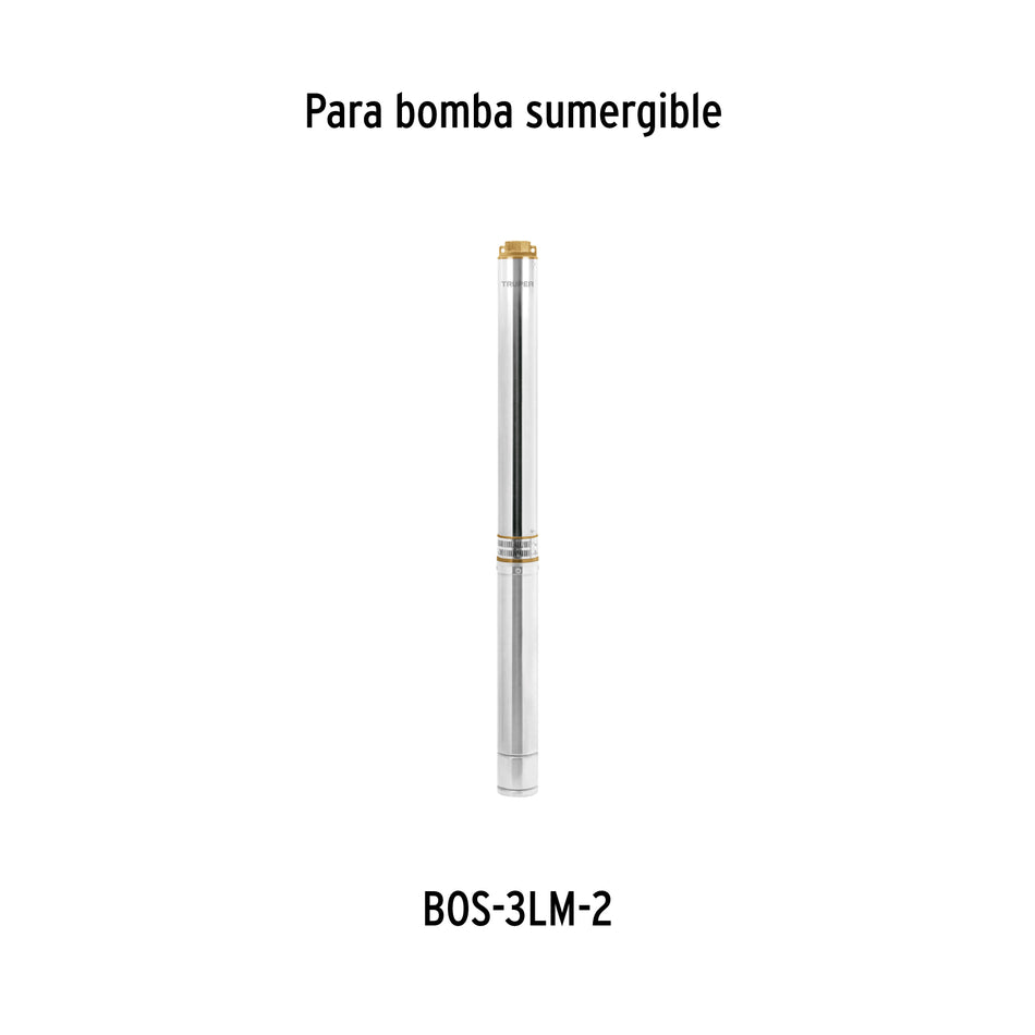 Caja de control p/bomba pozo profundo 3 HP, 220V, Truper, 103571