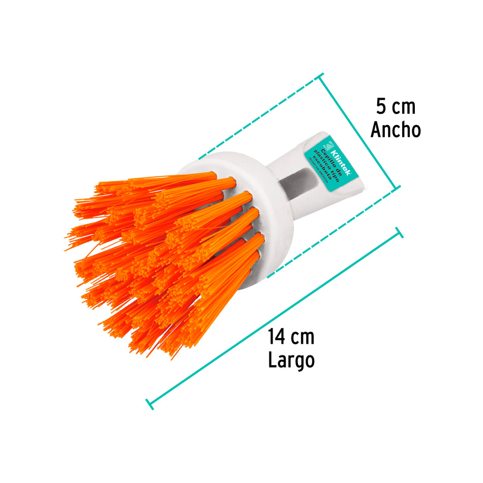 Cepillo tipo escobeta de plástico, Klintek Caja con 12, 57010