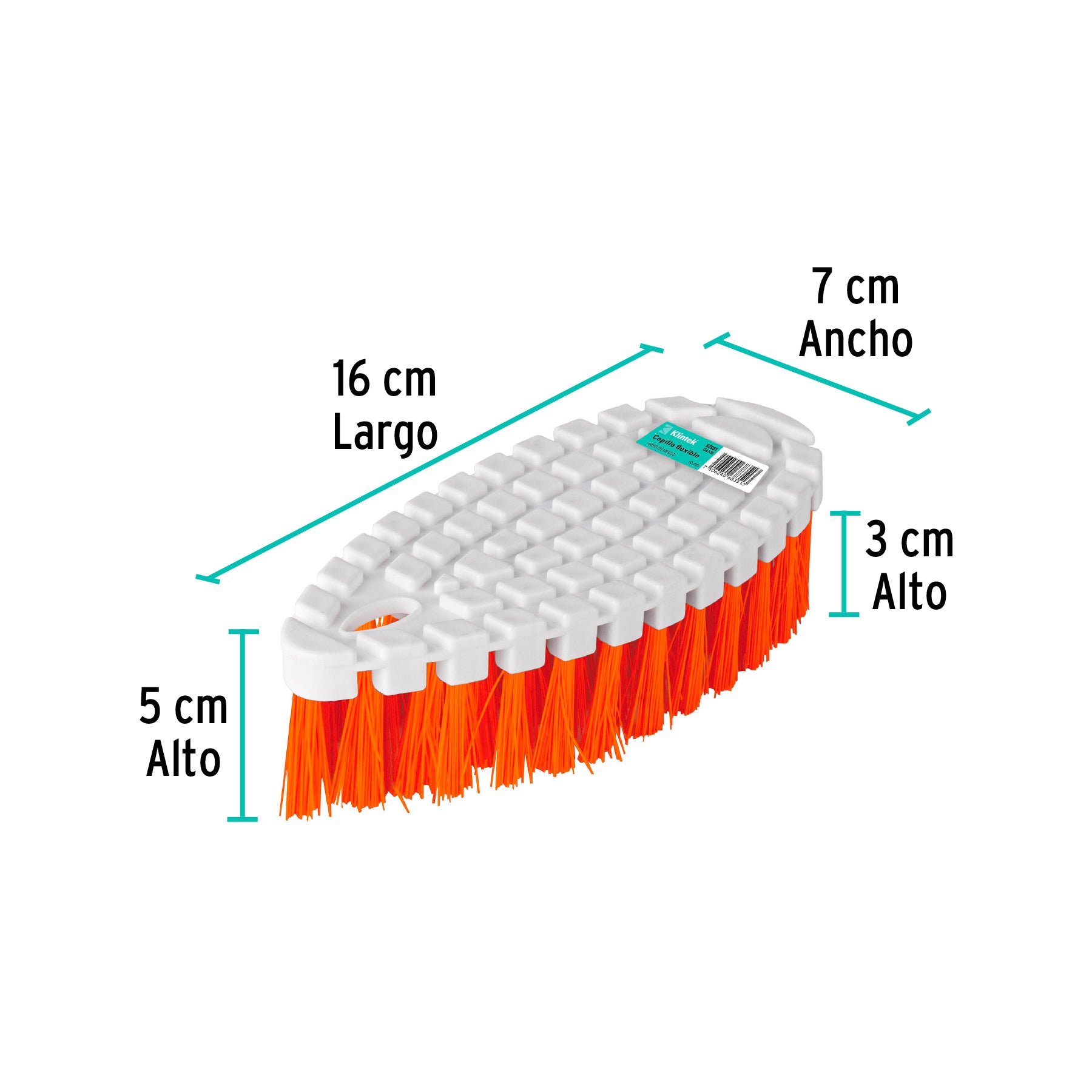 Cepillo flexible de plástico, Klintek, 57031