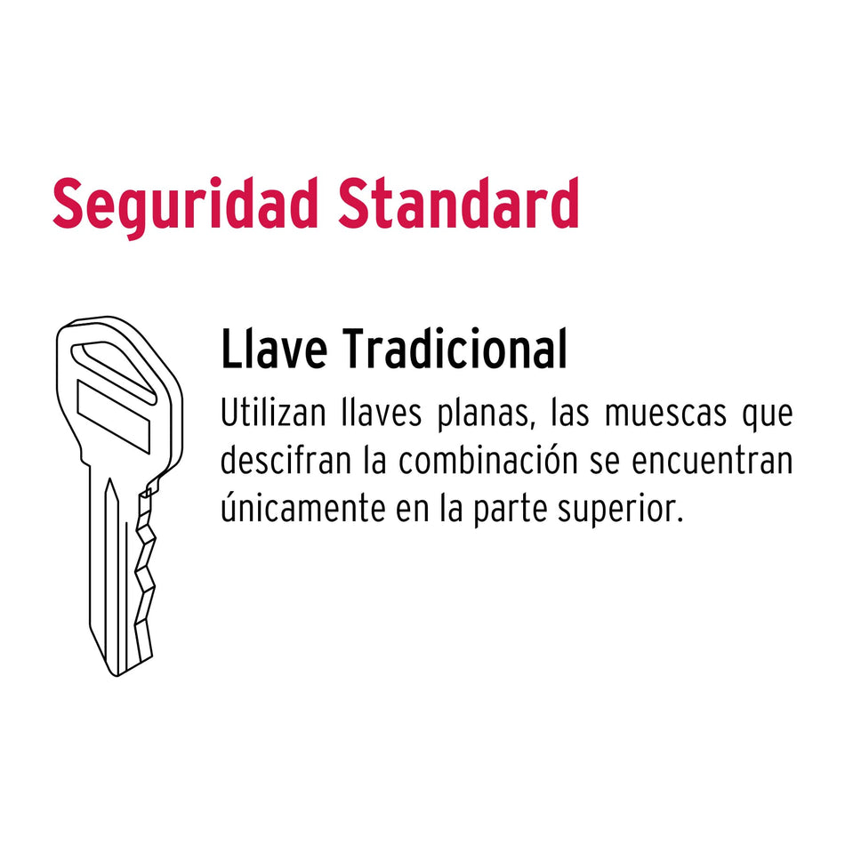 Cerradura manija 'Turín'p/recámara láton brillante,cil latón Caja con 3, 43659