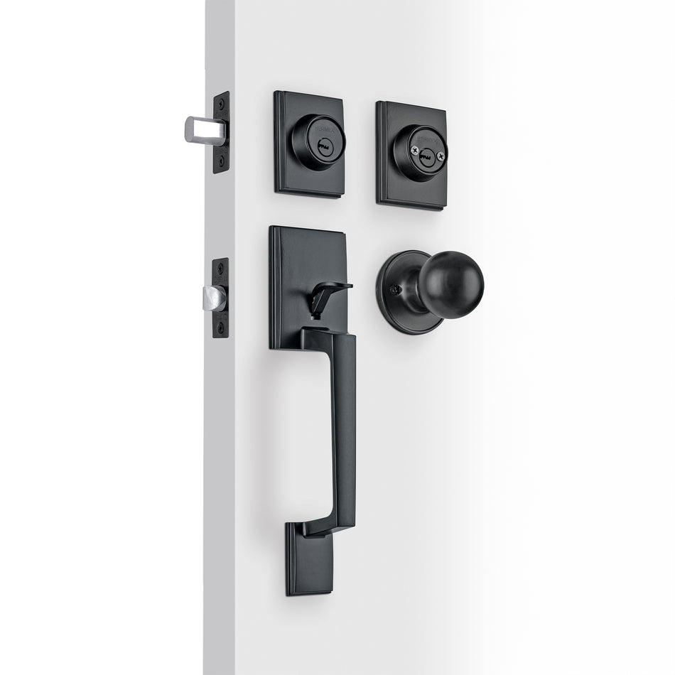 Jaladera y perilla Porto llave-llave, negro, 45296