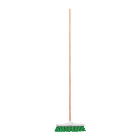 Cepillo industrial cerda rígida de 30 cm, bastón de madera Caja con 6, 57034