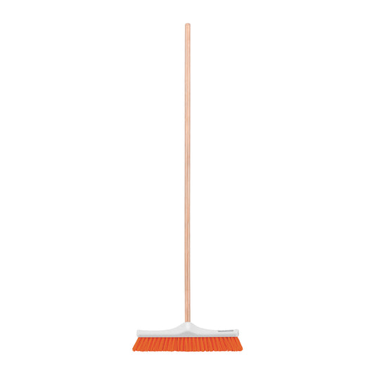 Cepillo industrial cerda rígida de 40 cm, bastón de madera Caja con 6, 57035