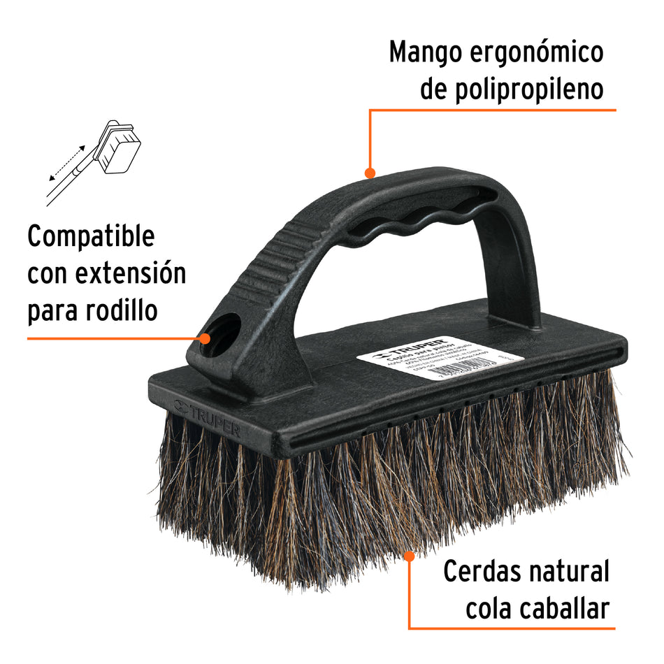 Cepillo para pintor, superficies semirrugosas, TRUPER Caja con 6, 14489