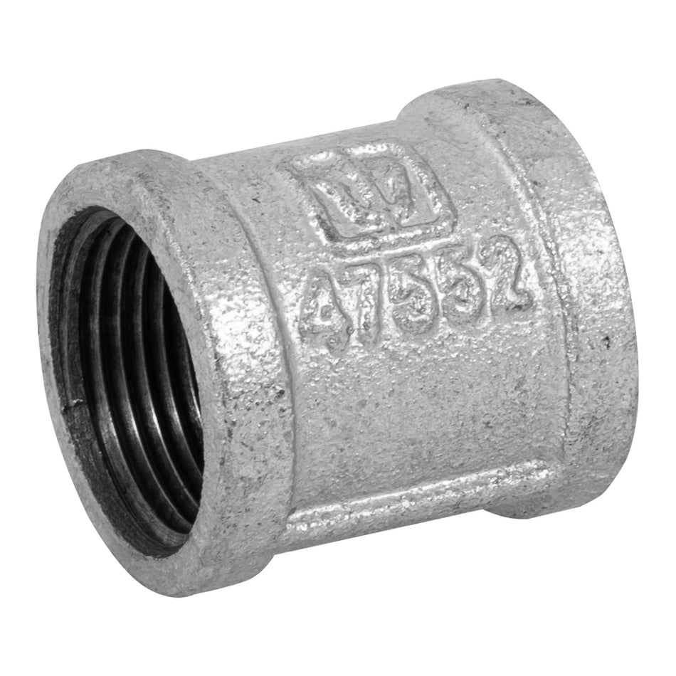 Cople reforzado de acero galvanizado de 1', Foset Caja con 5, 47552