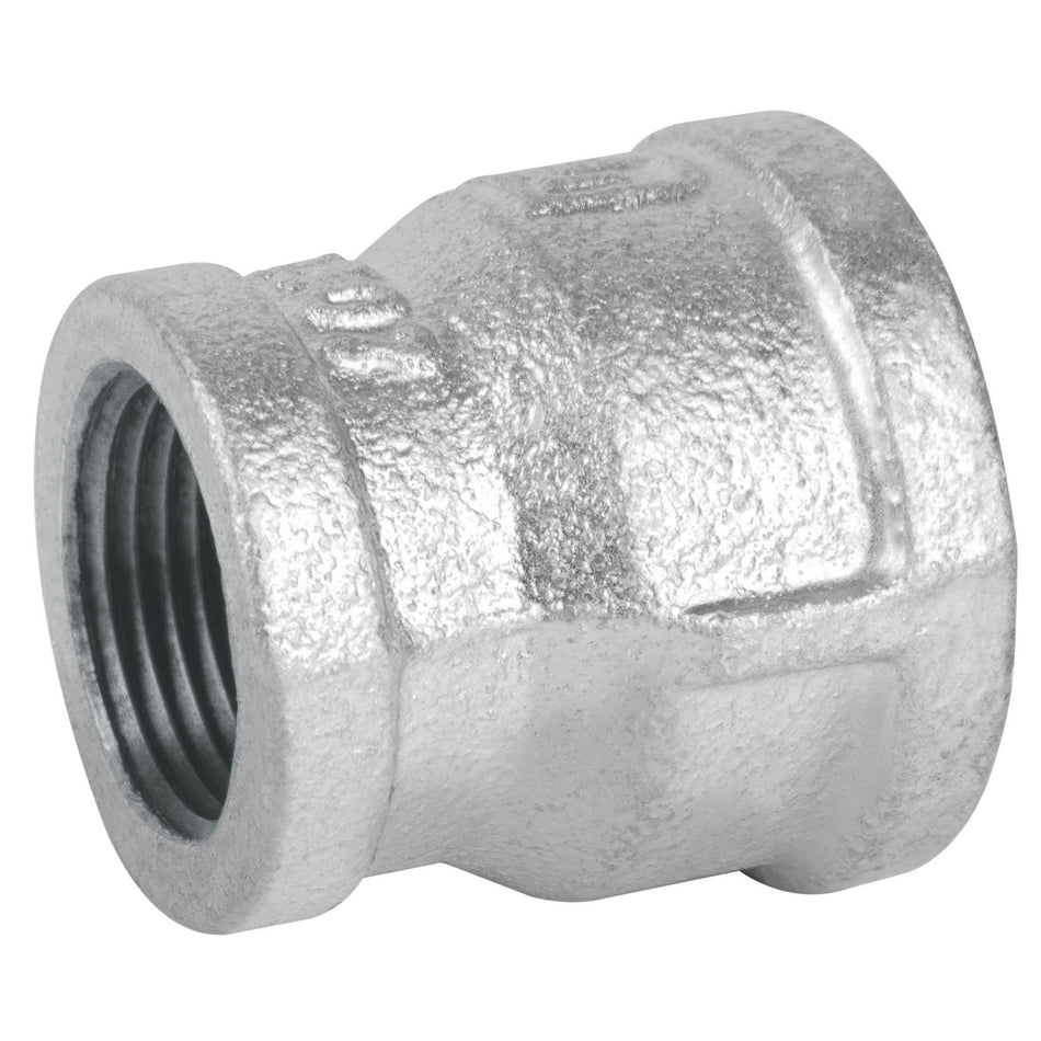 Reducción campana acero galvanizado 1' x 3/4', Foset Caja con 5, 47507