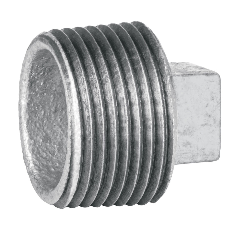 Tapón macho 2' de acero galvanizado, Foset Caja con 4, 48785