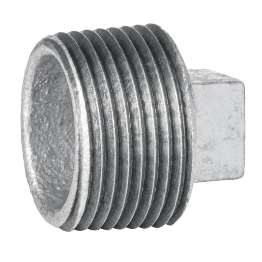Tapón macho 2' de acero galvanizado, Foset Caja con 4, 48785