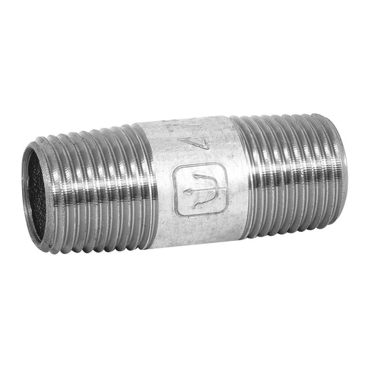Niple de acero galvanizado 1/2' x 2', Foset Caja con 10, 47516