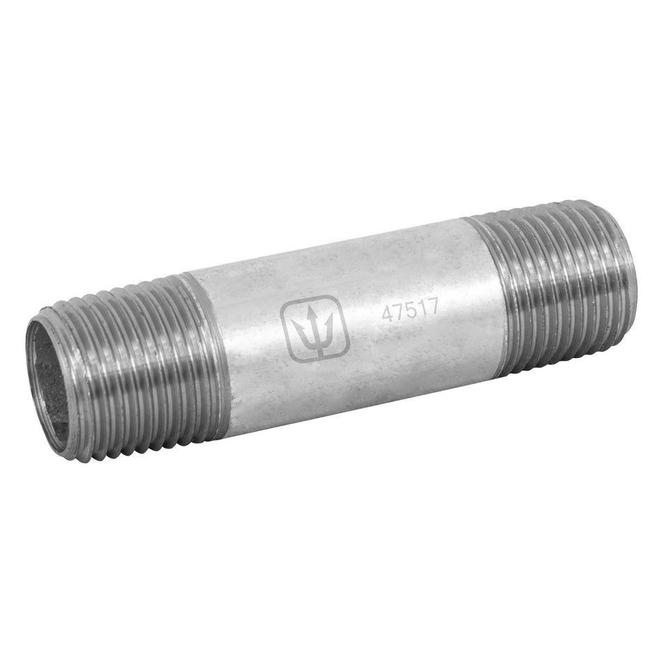 Niple de acero galvanizado 1/2' x 3', Foset Caja con 10, 47517