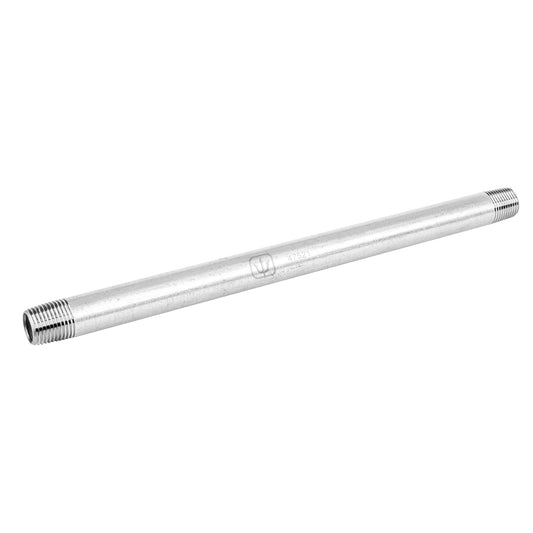 Niple de acero galvanizado 1/2' x 12', Foset Caja con 4, 47521