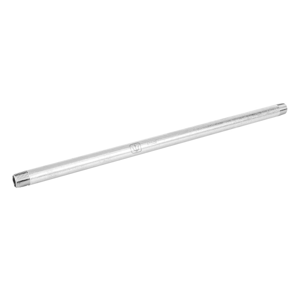 Niple de acero galvanizado 1/2' x 19', Foset Caja con 4, 47522