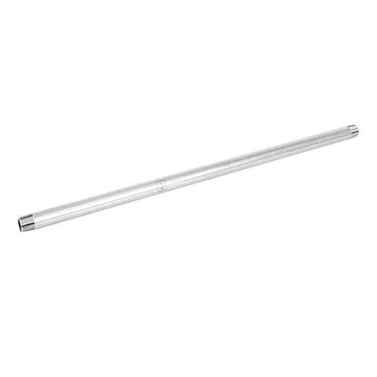 Niple de acero galvanizado 1/2' x 24', Foset Caja con 4, 47523