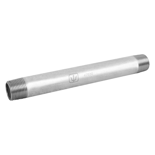 Niple de acero galvanizado 3/4' x 8', Foset Caja con 5, 47530
