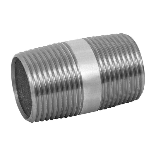 Niple de acero galvanizado 1' x 2', Foset Caja con 5, 47531