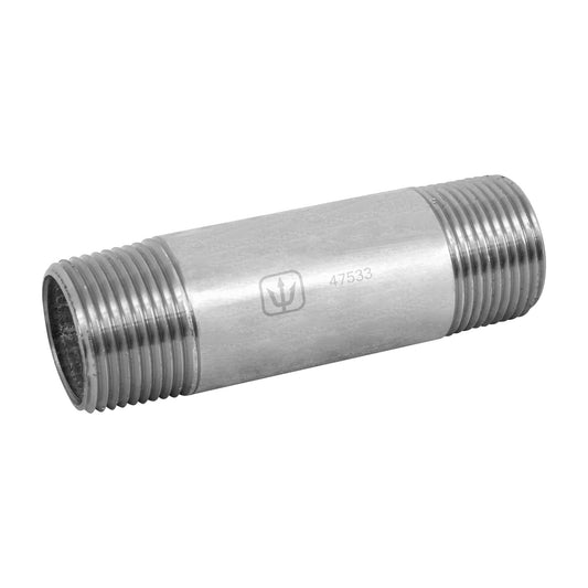 Niple de acero galvanizado 1' x 4', Foset Caja con 5, 47533