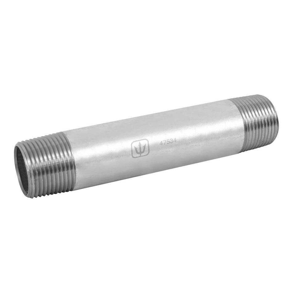 Niple de acero galvanizado 1' x 6', Foset Caja con 5, 47534