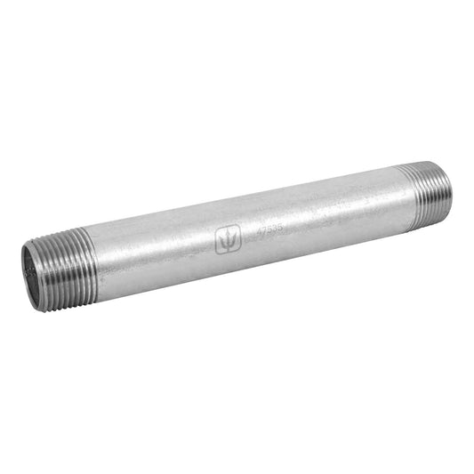 Niple de acero galvanizado 1' x 8', Foset Caja con 5, 47535