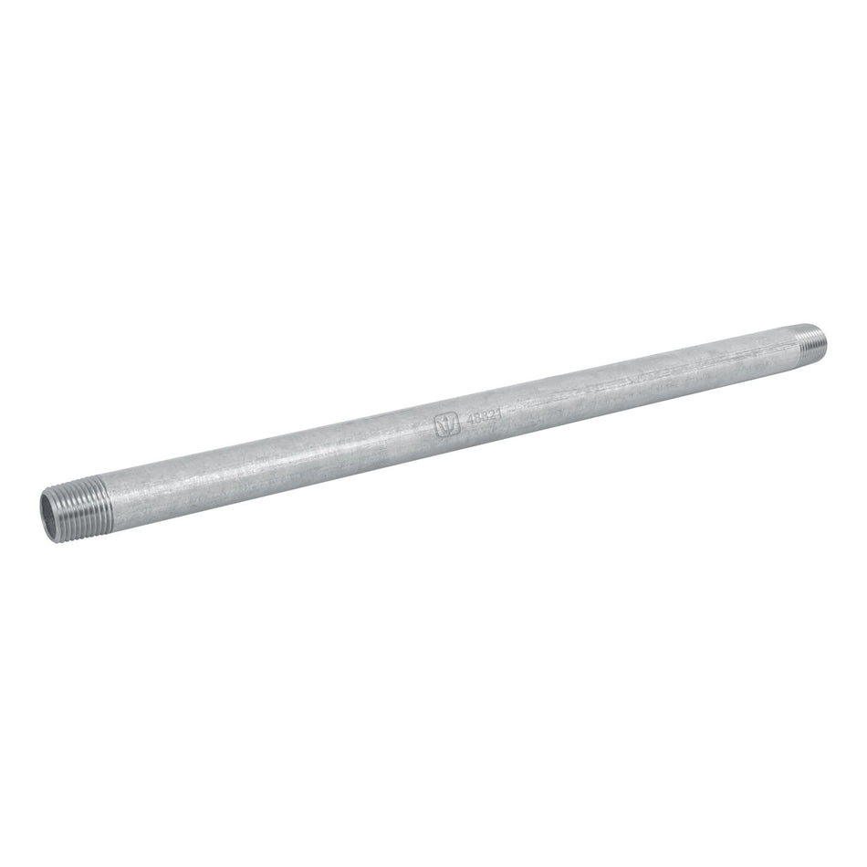 Niple de acero galvanizado 1/2 x 15', Foset Caja con 4, 48821
