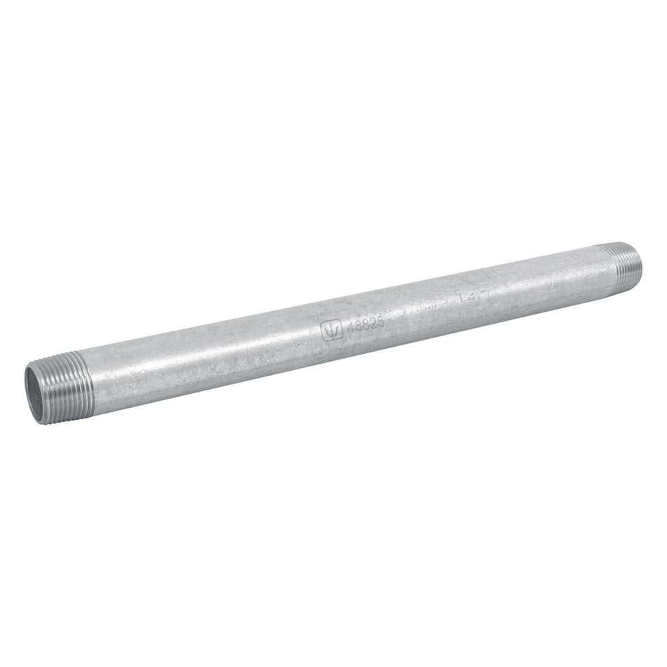 Niple de acero galvanizado 3/4 x 12', Foset Caja con 4, 48825