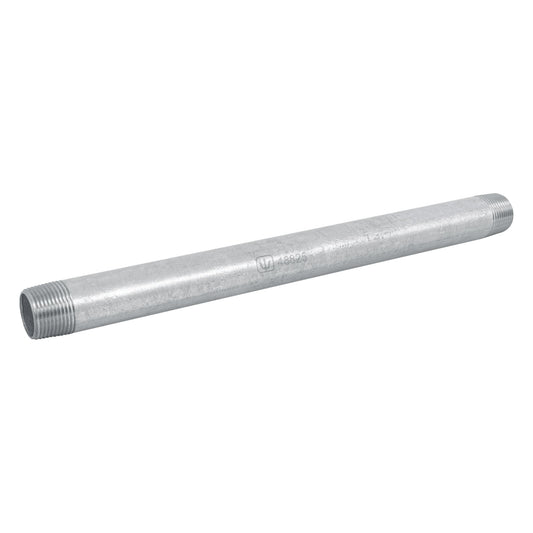 Niple de acero galvanizado 3/4 x 12', Foset Caja con 4, 48825
