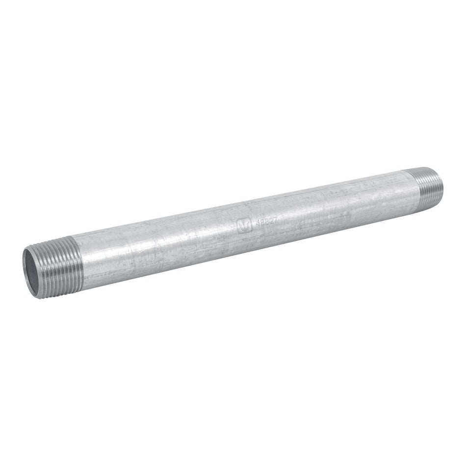 Niple de acero galvanizado 1 x 12', Foset Caja con 4, 48827
