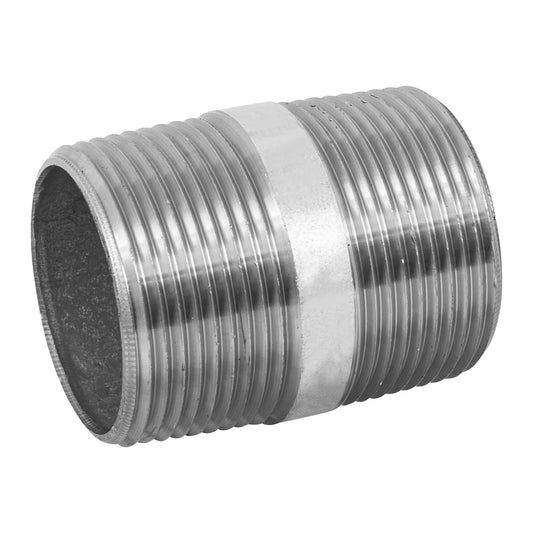 Niple de acero galvanizado 1-1/4 x 2', Foset Caja con 4, 48828