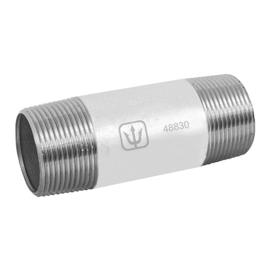 Niple de acero galvanizado 1-1/4 x 4', Foset Caja con 4, 48830
