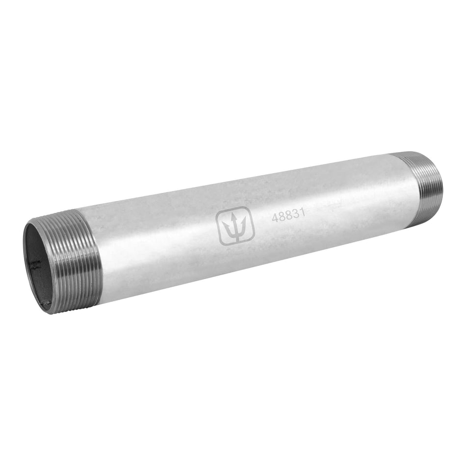 Niple de acero galvanizado 1-1/4 x 6', Foset Caja con 4, 48831
