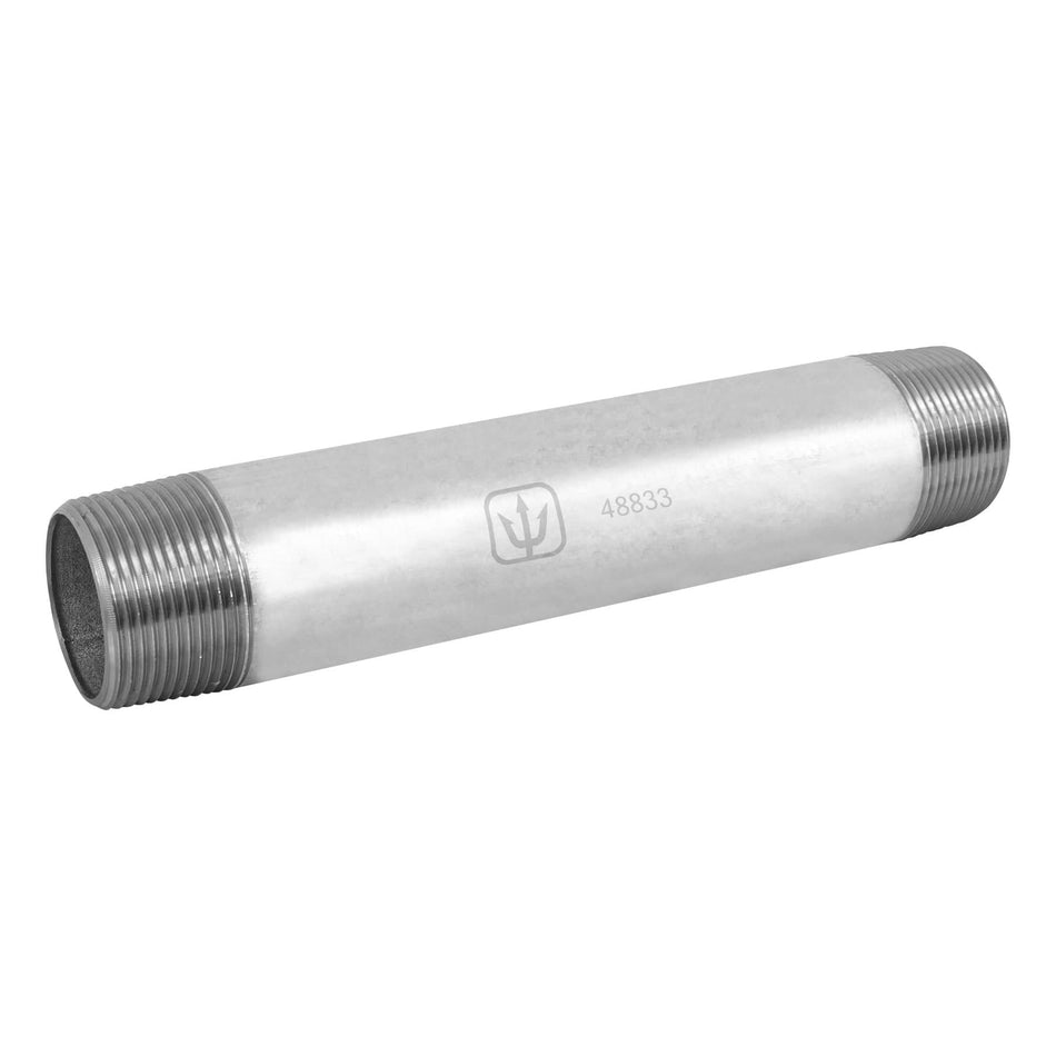 Niple de acero galvanizado 1-1/4 x 10', Foset Caja con 4, 48833