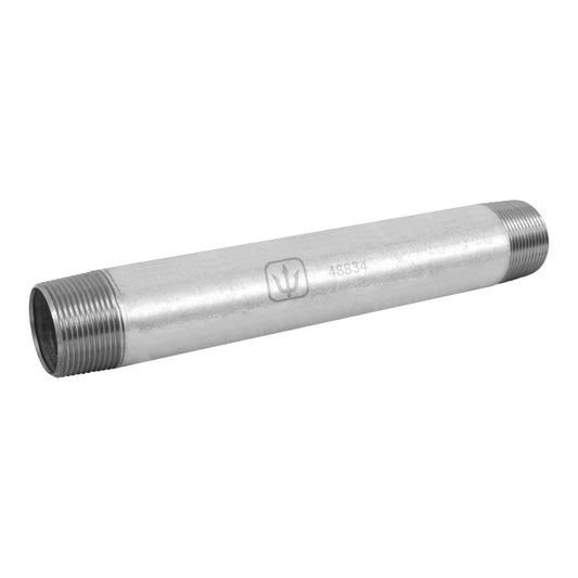 Niple de acero galvanizado 1-1/4 x 12', Foset Caja con 4, 48834