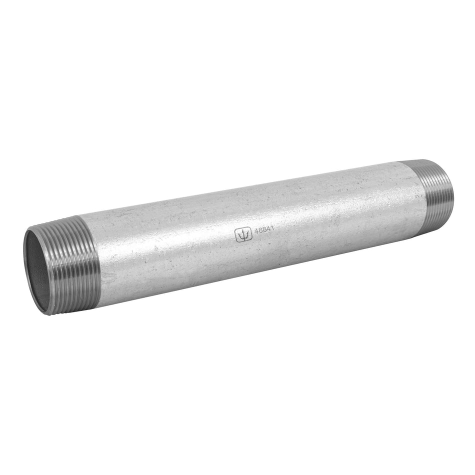 Niple de acero galvanizado 1-1/2 x 12', Foset Caja con 4, 48841
