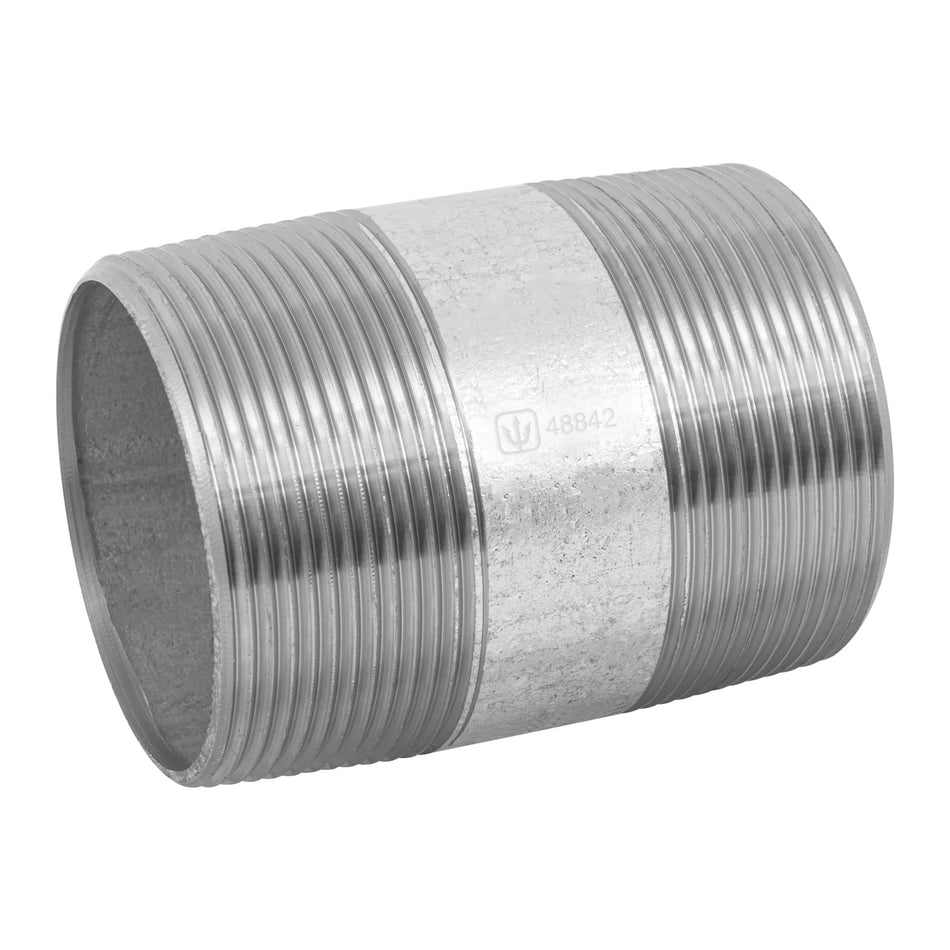 Niple de acero galvanizado 2 x 3', Foset Caja con 4, 48842