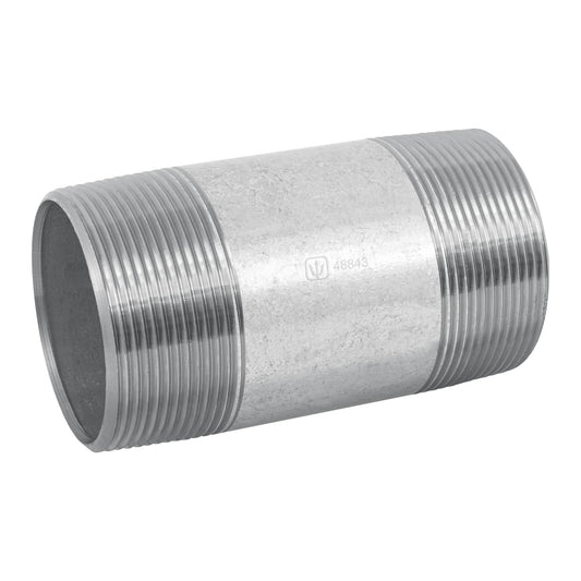 Niple de acero galvanizado, 2 x 4', Foset Caja con 4, 48843