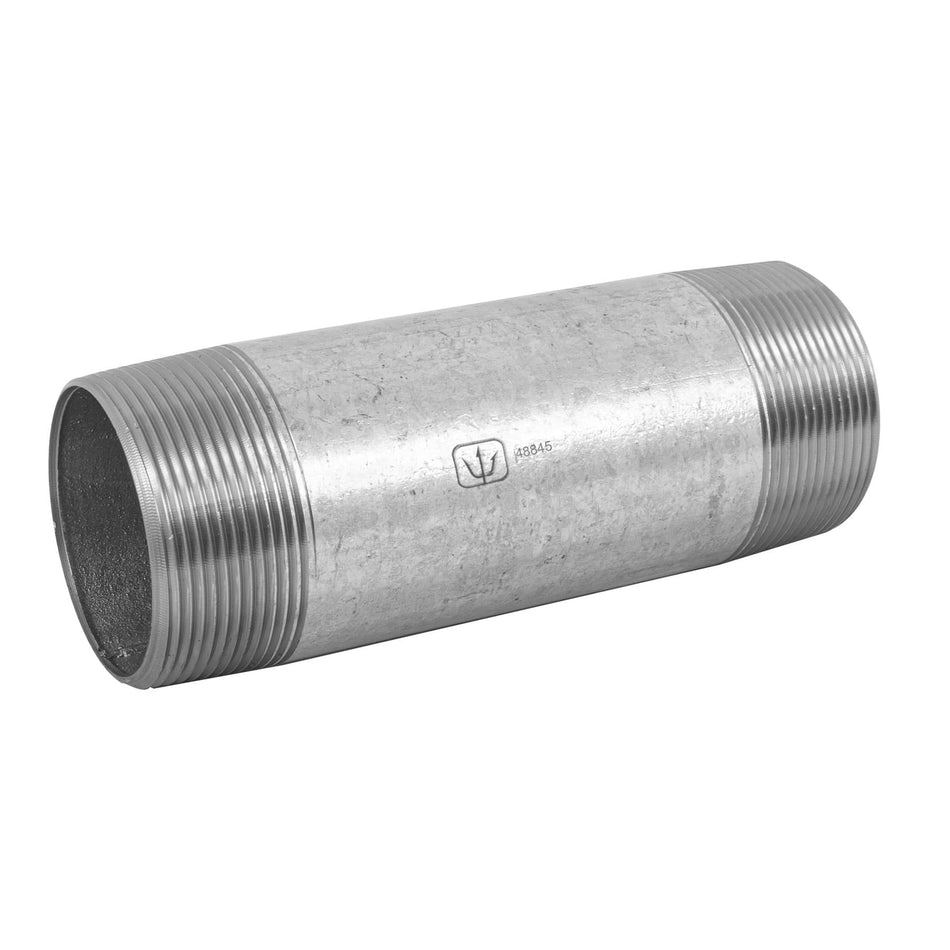 Niple de acero galvanizado 2 x 8', Foset Caja con 4, 48845